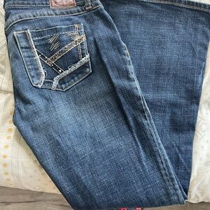 BKE Dark Blue Flare Jeans